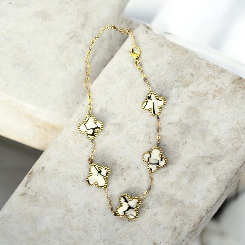 Clover Bracelet yellow gold